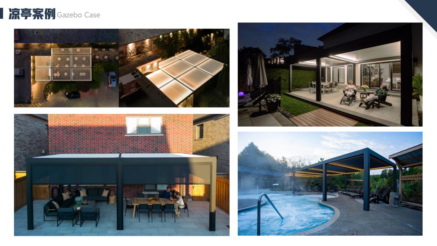 Louvred pergola application view